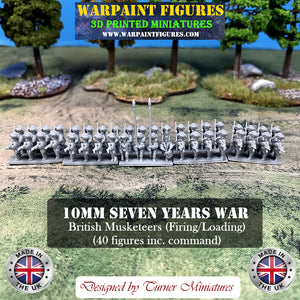 10mm SYW British Musketeers (Firing/Loading)