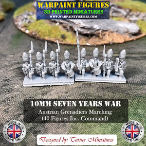 10mm SYW Austrian Grenadiers (Marching)