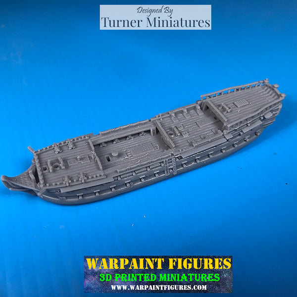 Warpaint Figures- 3D Print 1/700th - HMS Ajax 3rd Rate Napoleonic Ship