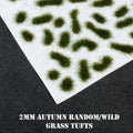2mm Autumn Random/Wild Self Adhesive Static Grass Tufts