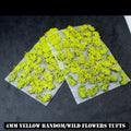 4mm Yellow Flowers Static Grass Tufts