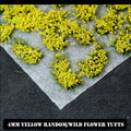 4mm Yellow Flowers Static Grass Tufts