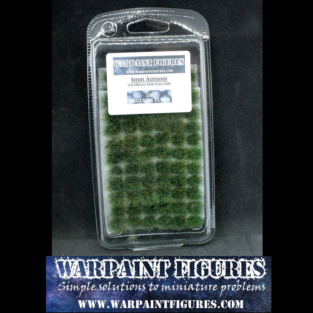 Bargain 120 x 6mm Autumn self-adhesive static grass tufts for wargaming wargamers, basing miniatures figures and armies and railway layouts