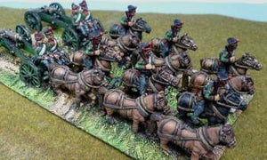 Painted 15mm Russian Napoleonic Foot Artillery Limbers