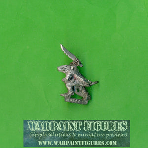 1993 OOP Marauder Miniatures Skaven Gutter Runner 2 Daggers - Metal - WFB Warhammer Fantasy GW - rear