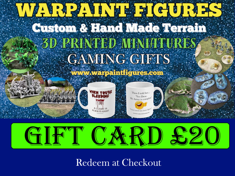 Warpaint Figures Gift Card £20