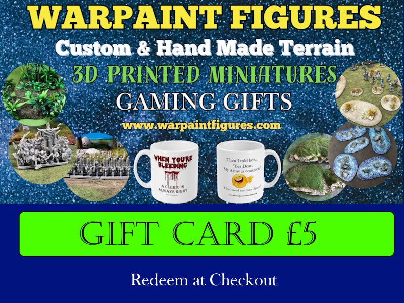 Warpaint Figures Gift Card £5
