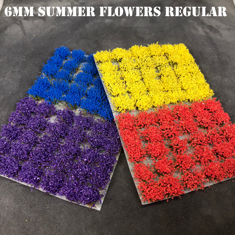 6mm Summer Mix Flowers Grass Tufts