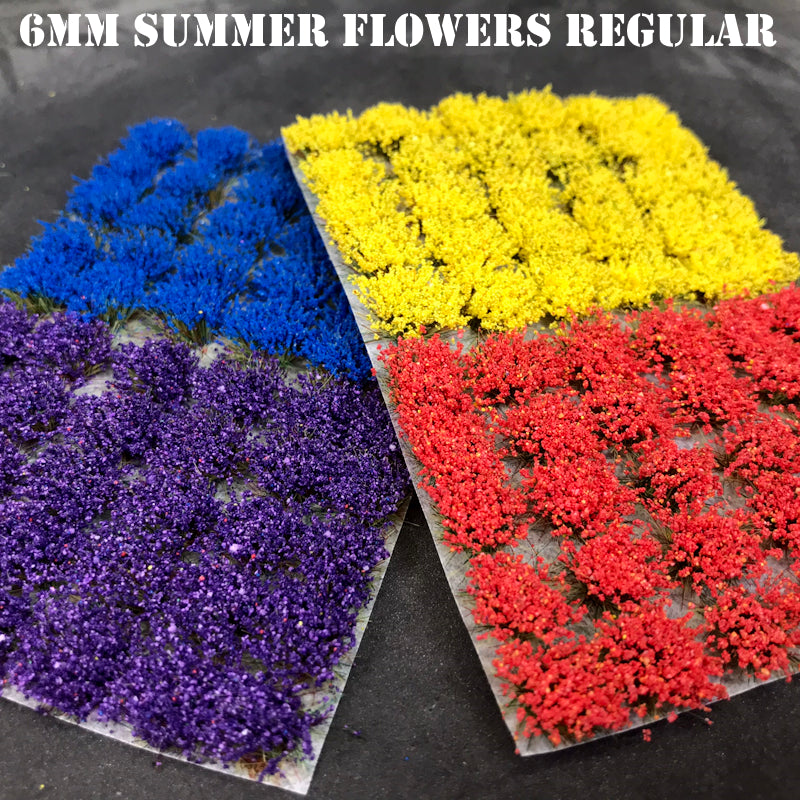 6mm Summer Mix Flowers Grass Tufts