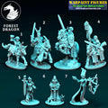 10mm Chivalric Knights Generals Characters & Heroes