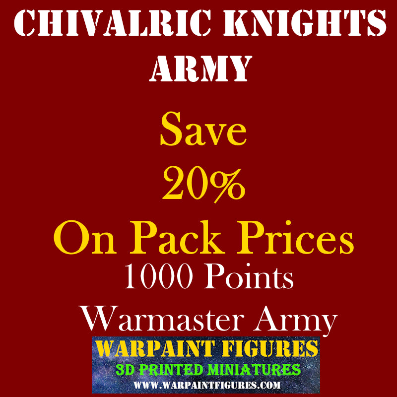 10mm Chivalric Knights Army Pack