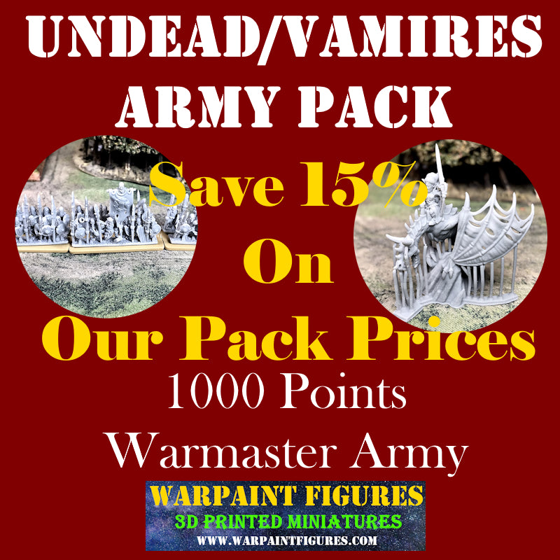10mm Undead Vampires Army Pack