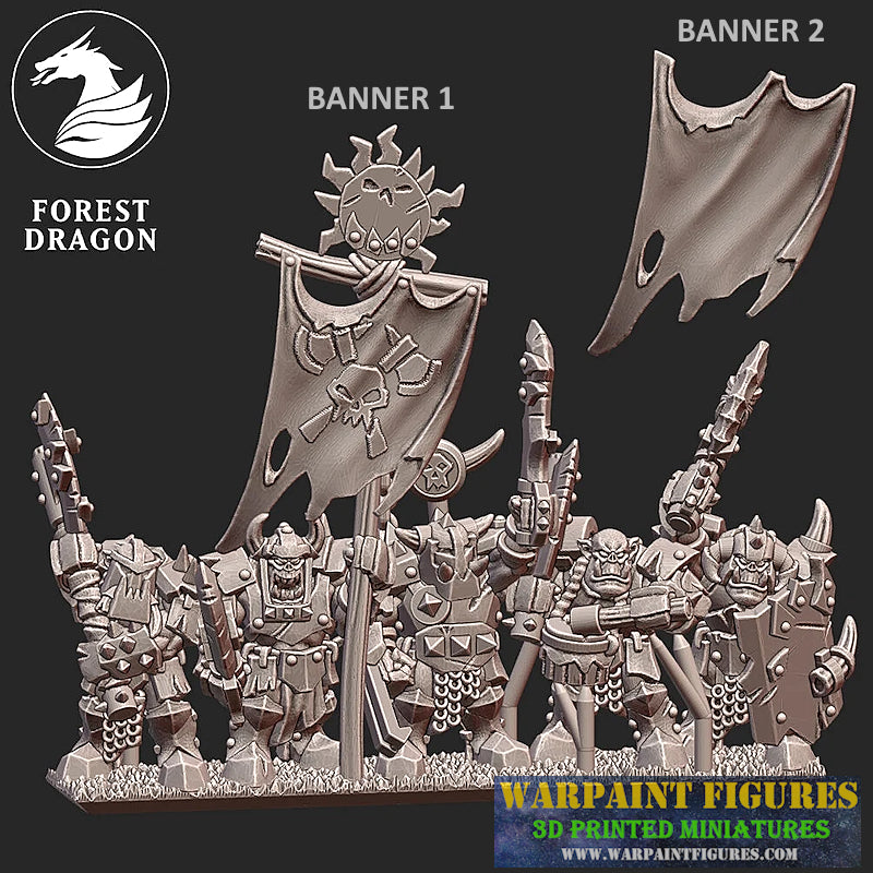10mm Heavy Orc Warriors