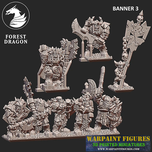 10mm Heavy Orc Warriors