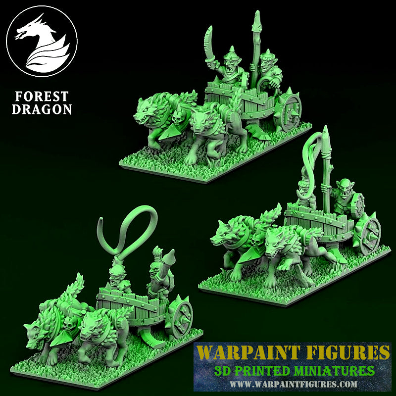 10mm Goblin Wolf Chariots