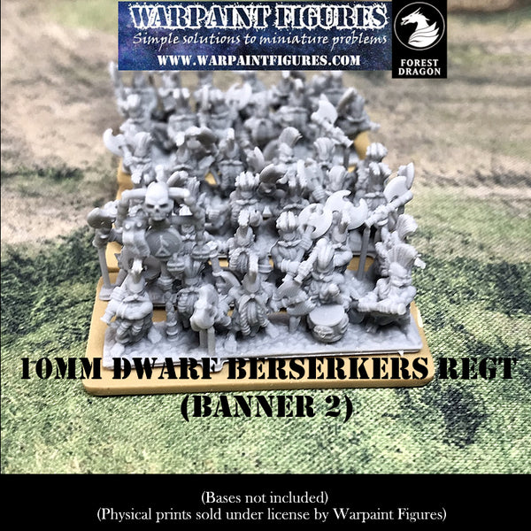 10mm Dwarf Berserkers Regiment