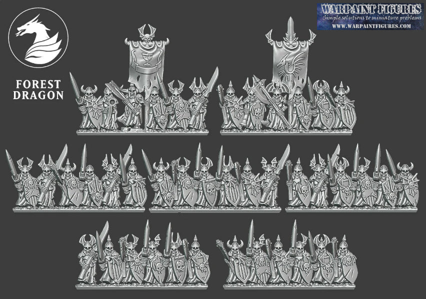 Vampire Lords - Heavy Skeleton Regiment