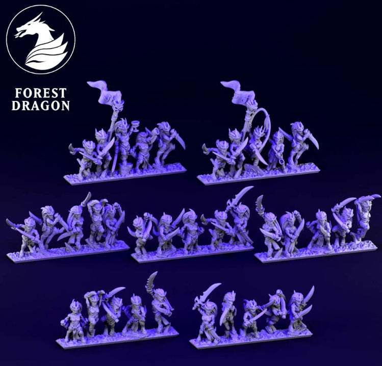 10mm Dire Elf Blood Seekers Regiment