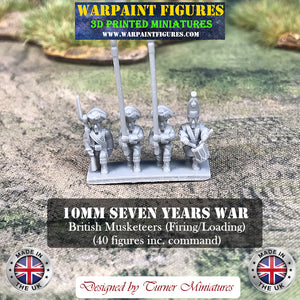 10mm SYW British Musketeers (Firing/Loading)