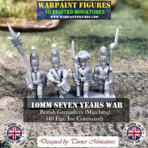 10mm SYW British Grenadiers (Marching)