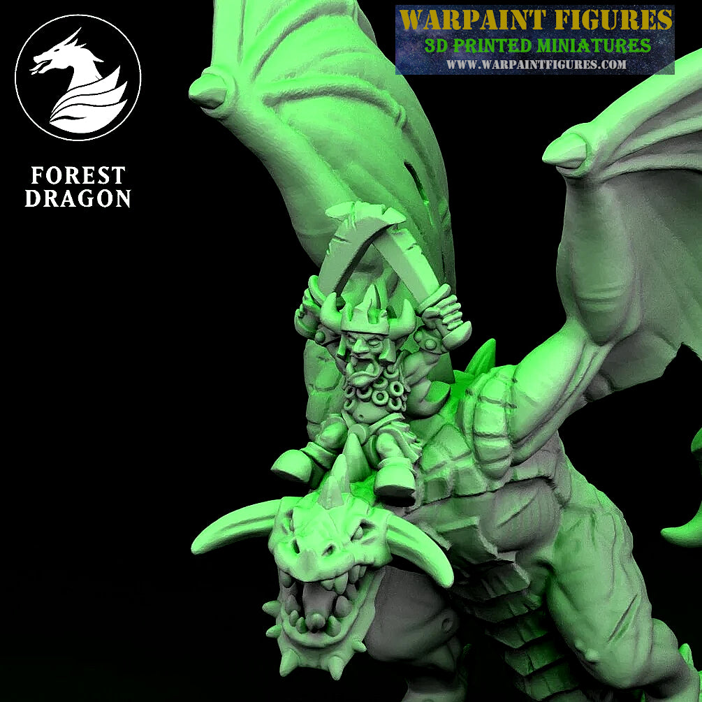 10mm Goblin Hero On Wyvern