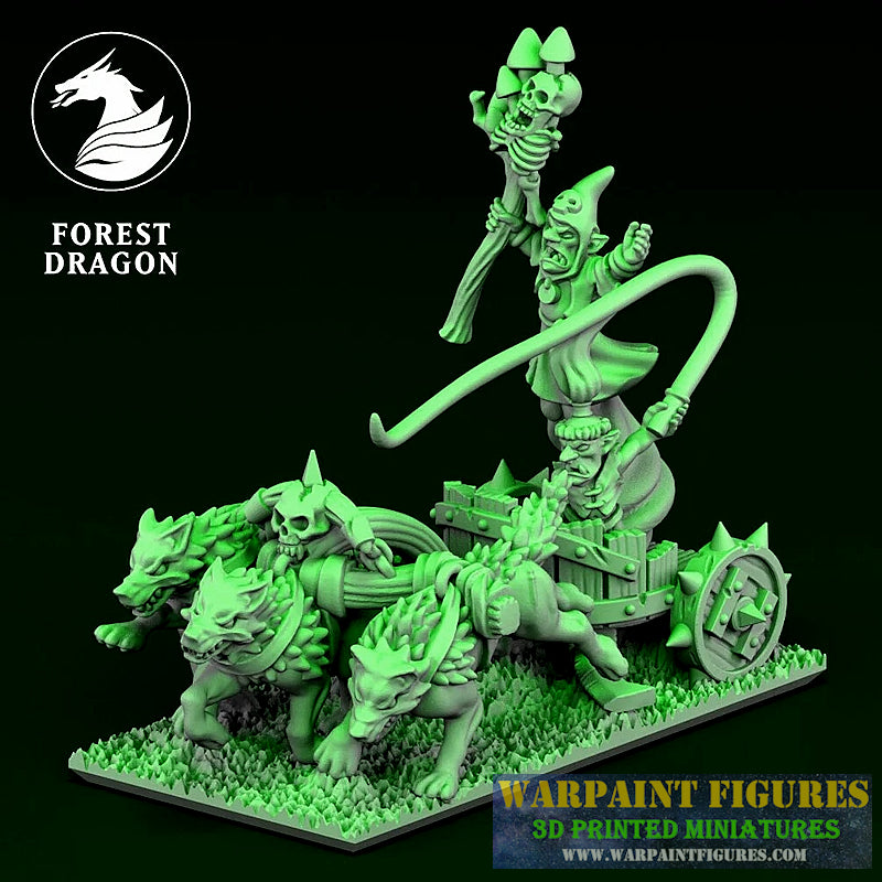 10mm Goblin Heroes On Chariots