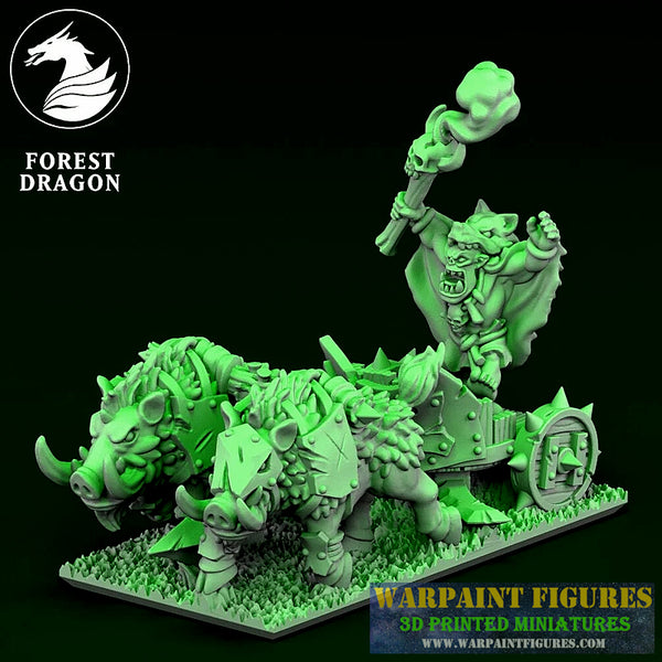 10mm Orc Heroes On Chariots