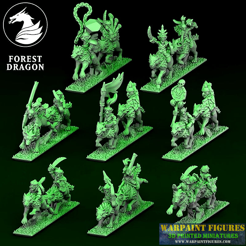 10mm Goblin Wolf Riders