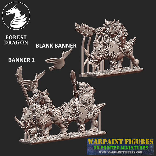 10mm Orc Boar Riders