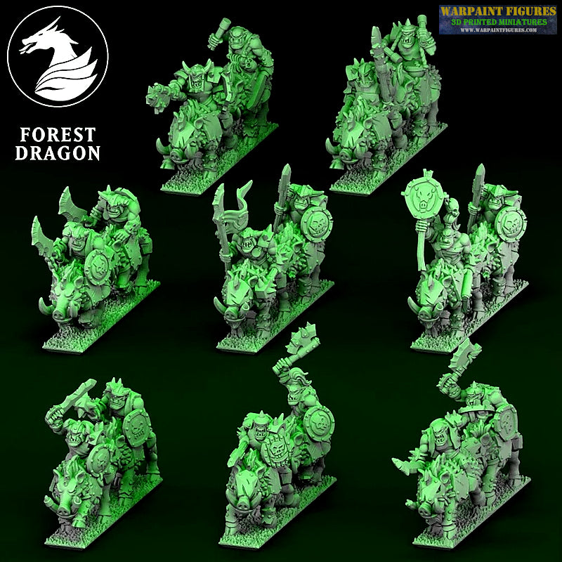 10mm Orc Boar Riders