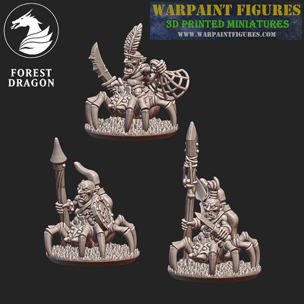 10mm Goblin Spider Riders