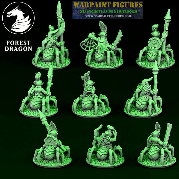 10mm Goblin Spider Riders