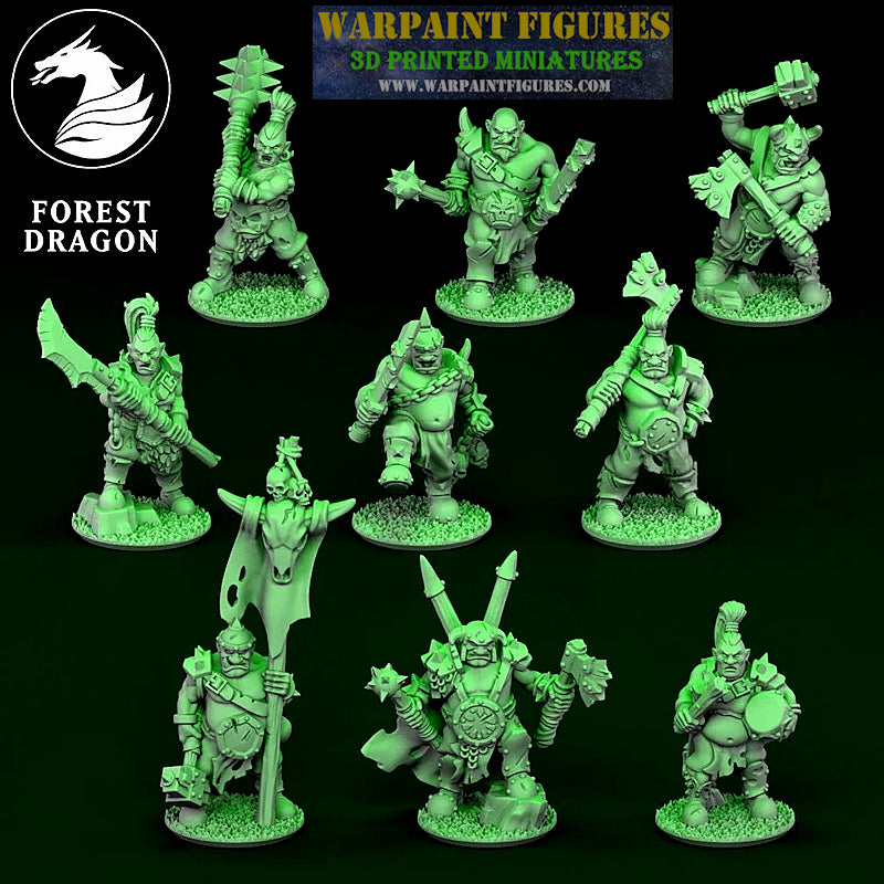 10mm Orc & Goblins Ogres