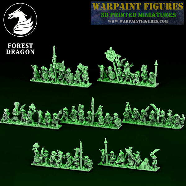 10mm Goblin Infantry Warriors