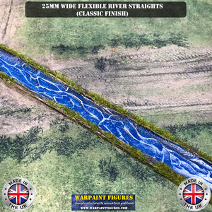 25mm Wide Flexible Rivers (Classic) - Straights