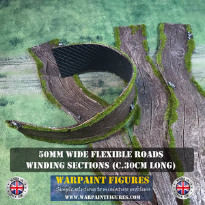 50mm Wide Flexible Roads/Tracks (Winding Sections)