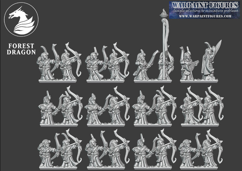 10mm Noble Elves Archers Regiment