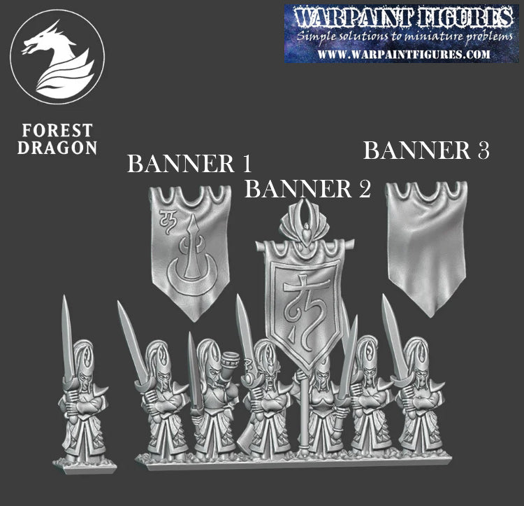 10mm Noble Elves Blade Masters Regiment