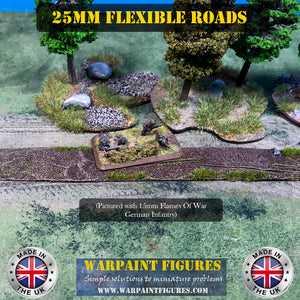 25mm Wide Flexible Roads/Tracks (Straights)