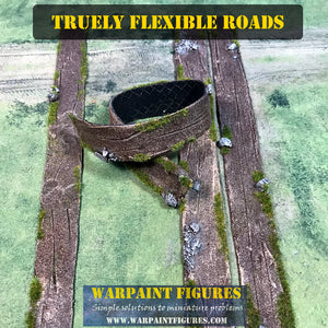 25mm Wide Flexible Roads/Tracks (Straights)