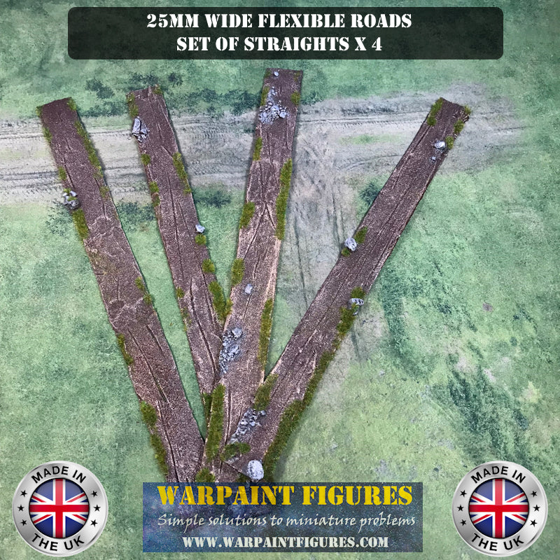25mm Wide Flexible Dirt Roads/Tracks