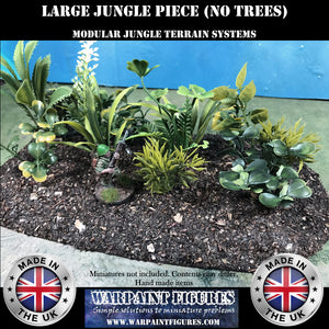 Large Jungle Pieces for modular Jungle wargaming terrain Scenery for Bolt Action 40K Rapid Fire