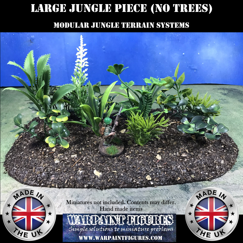 Large Jungle Pieces for modular Jungle wargaming terrain Scenery for Bolt Action 40K Flames Of War