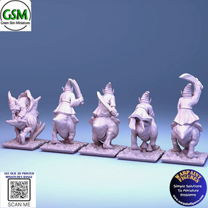 10mm Goblin Squig Riders