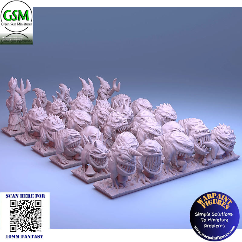 10mm Goblin Squig Herd & Herders