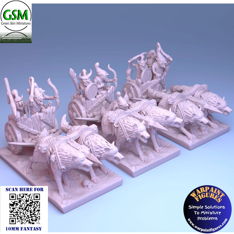 10mm Goblin Wolf Chariots