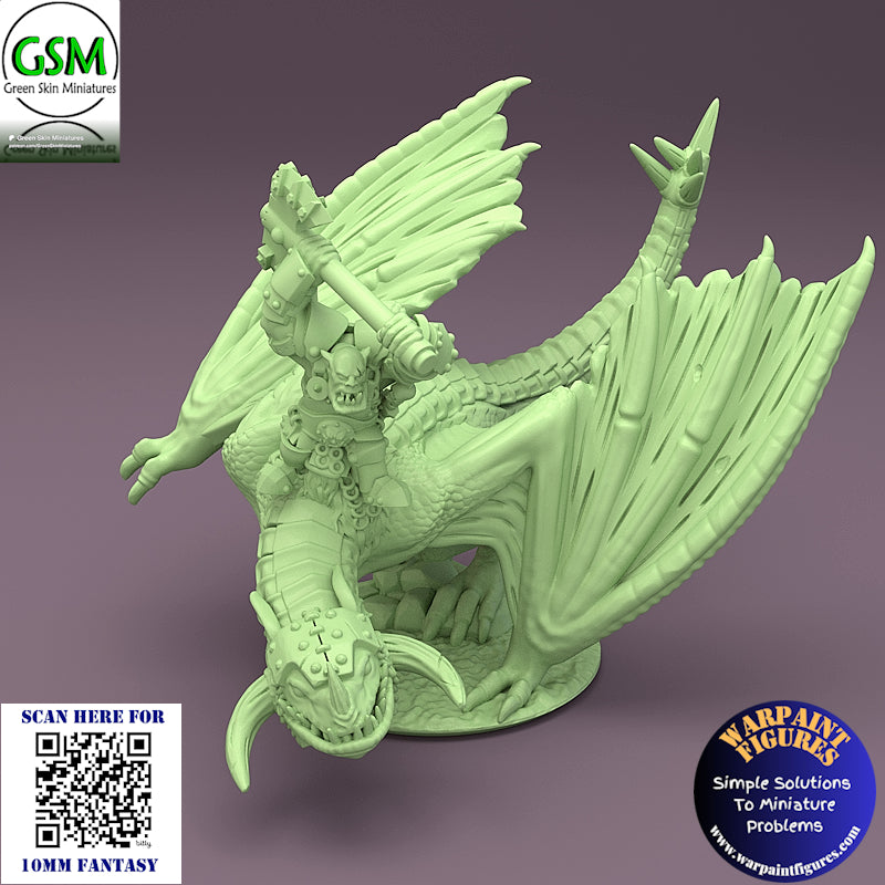 10mm Orc Heroes On Wyverns