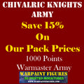 10mm Chivalric Knights Army Pack