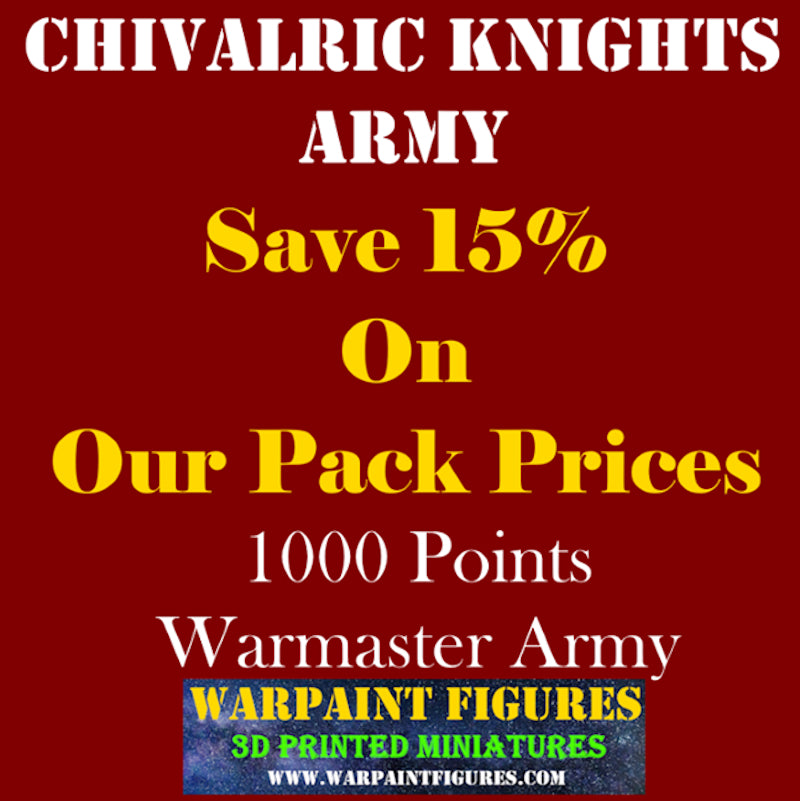10mm Chivalric Knights Army Pack