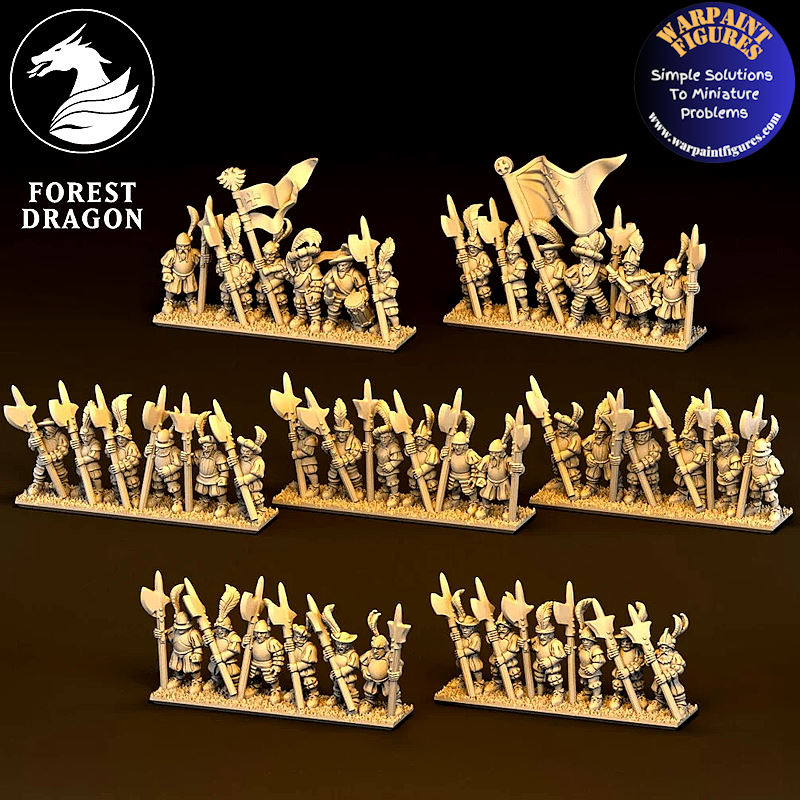 10mm Imperial Human Halberdiers